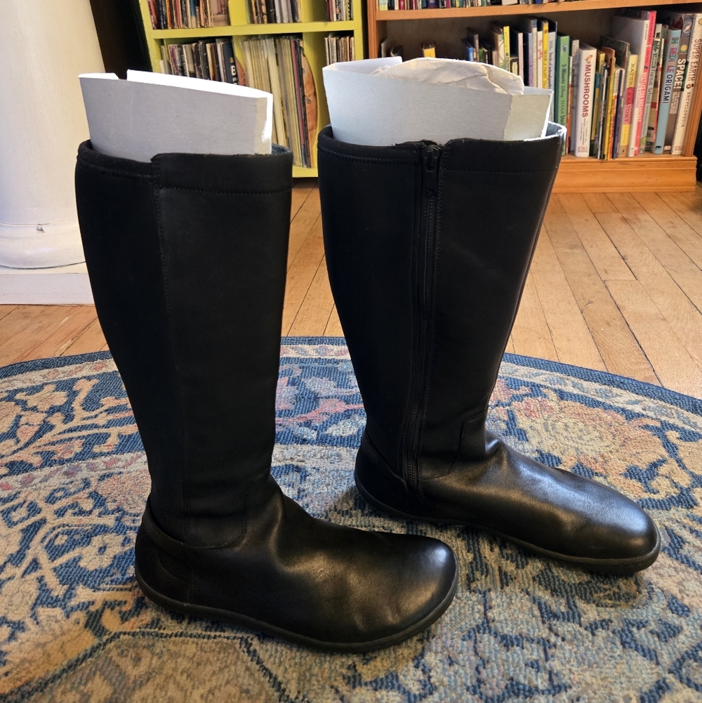VivoBarefoot Ryder Black Tall Boots